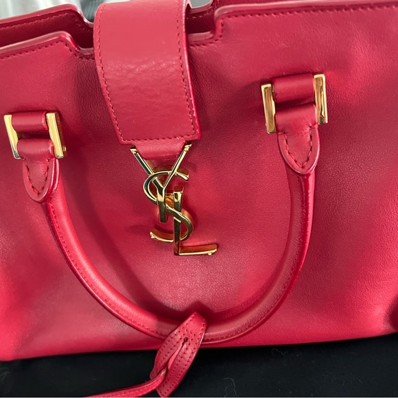 Saint Laurent Monogram Cabas Leather Tote - Picture 3 of 16